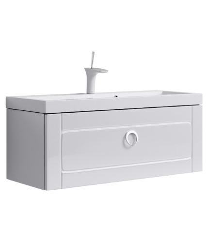 Тумба с умывальником AQWELLA Infinity 100 Белый Emp.01.10/W